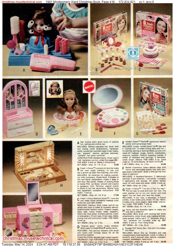 1981 Montgomery Ward Christmas Book, Page 416