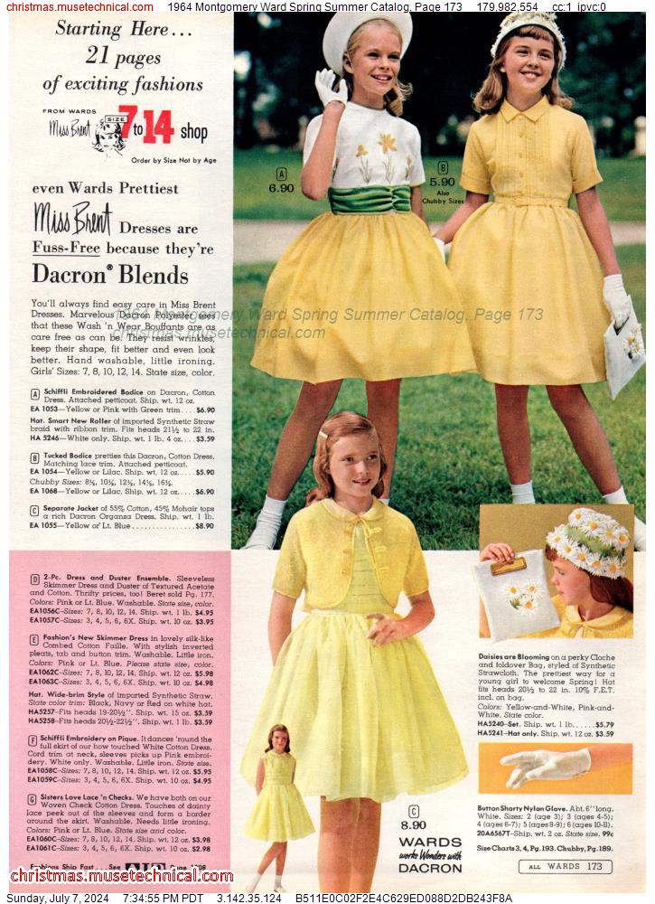 1964 Montgomery Ward Spring Summer Catalog, Page 173