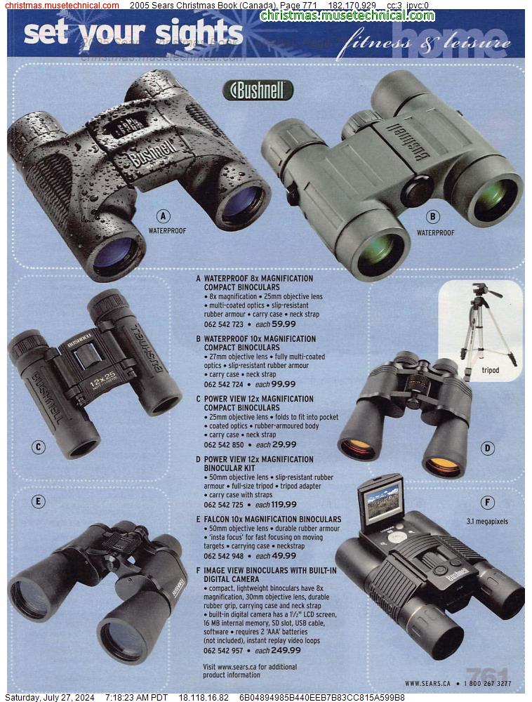2005 Sears Christmas Book (Canada), Page 771