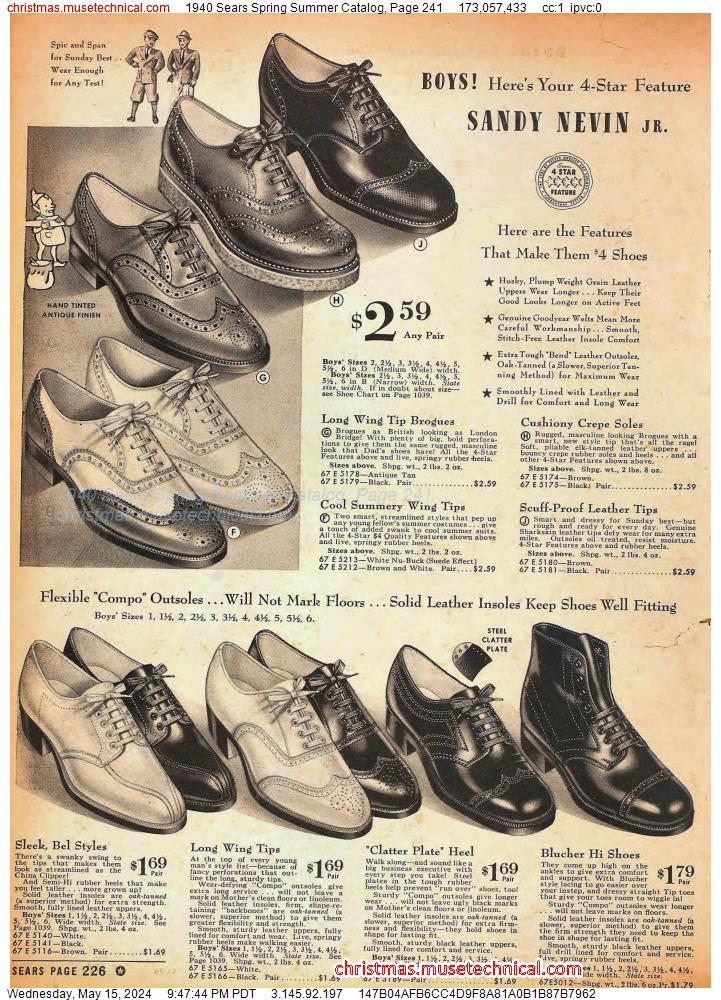 1940 Sears Spring Summer Catalog, Page 241