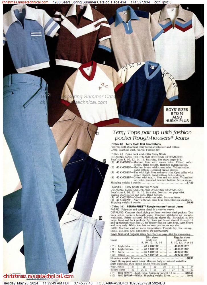 1980 Sears Spring Summer Catalog, Page 434