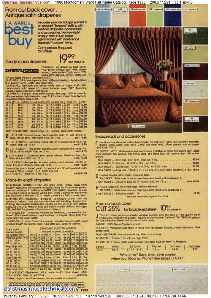 1980 Montgomery Ward Fall Winter Catalog, Page 1333