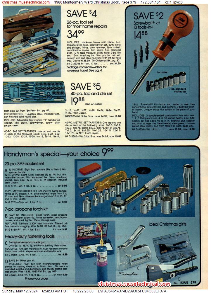 1980 Montgomery Ward Christmas Book, Page 379