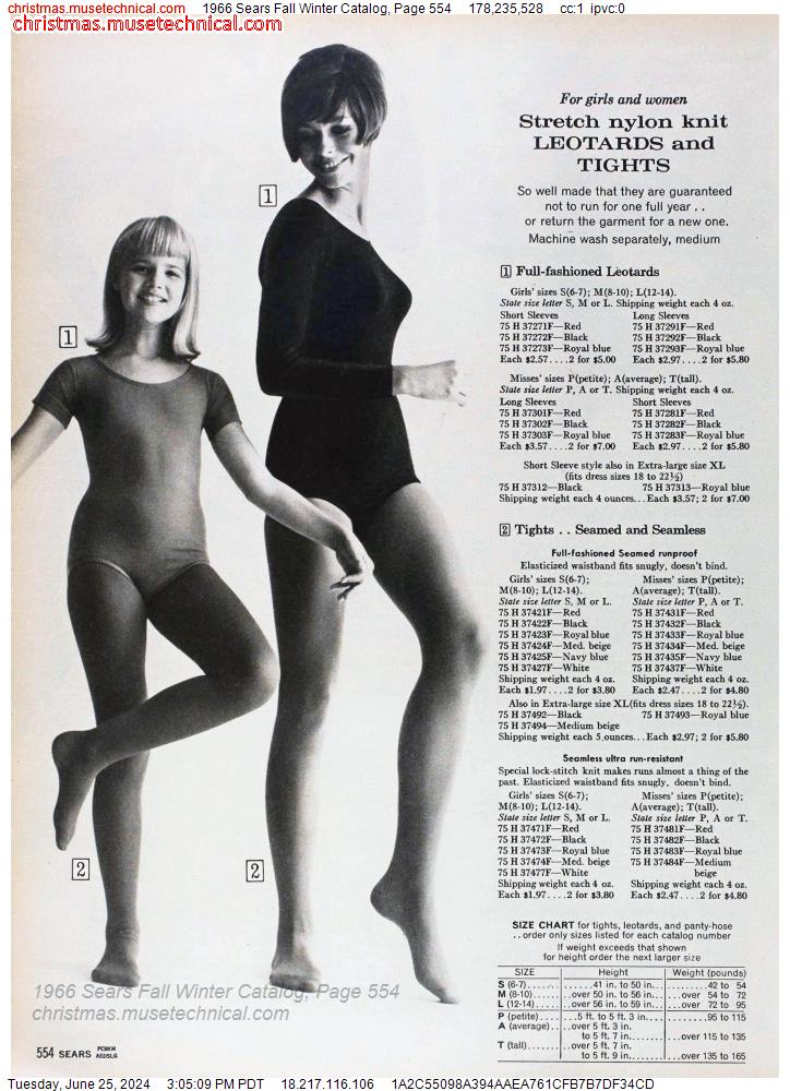 1966 Sears Fall Winter Catalog, Page 554