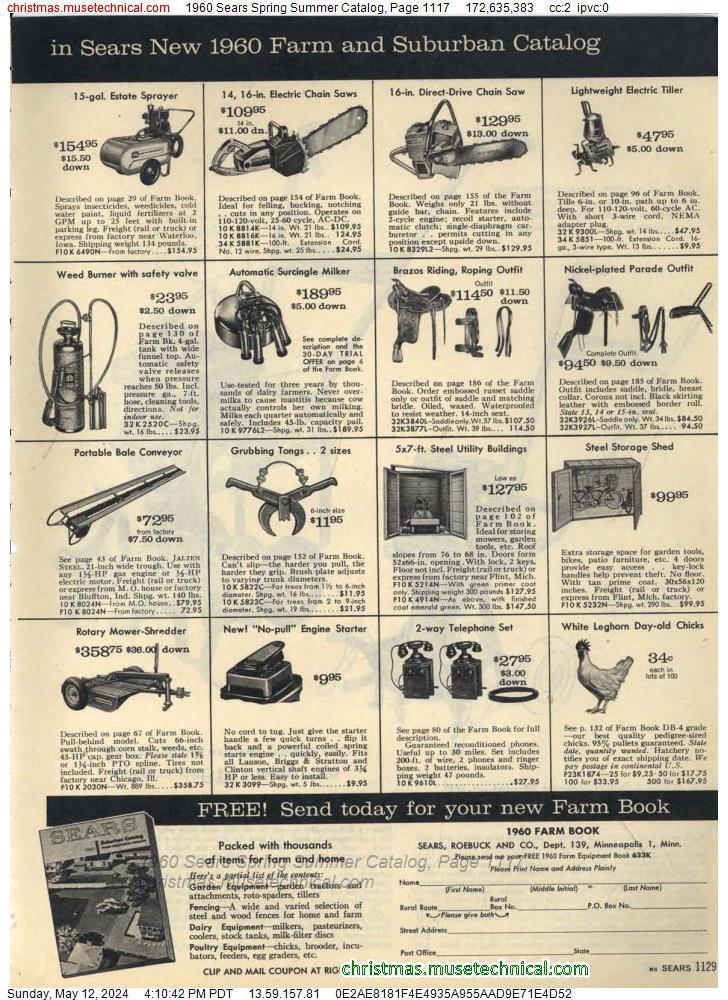 1960 Sears Spring Summer Catalog, Page 1117