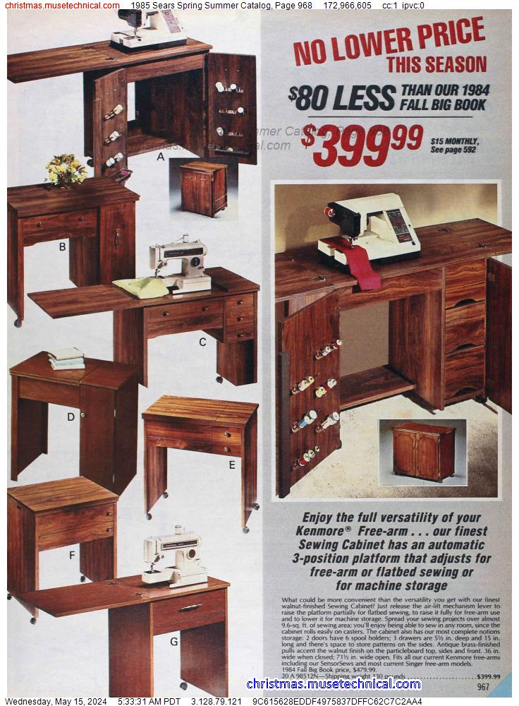 1985 Sears Spring Summer Catalog, Page 968