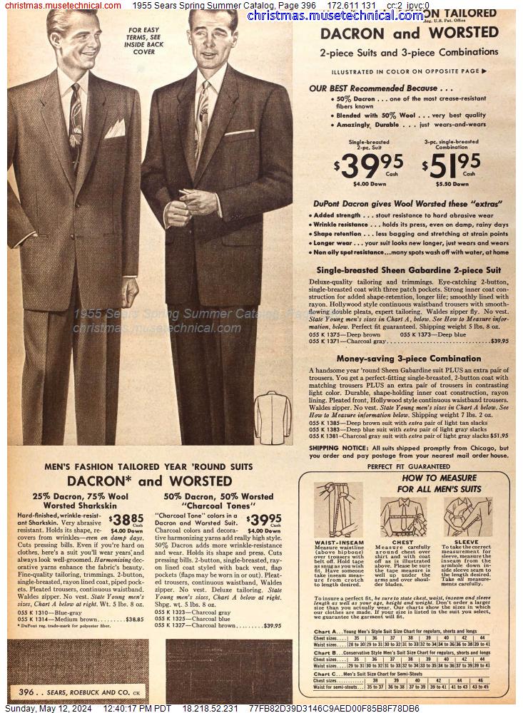 1955 Sears Spring Summer Catalog, Page 396