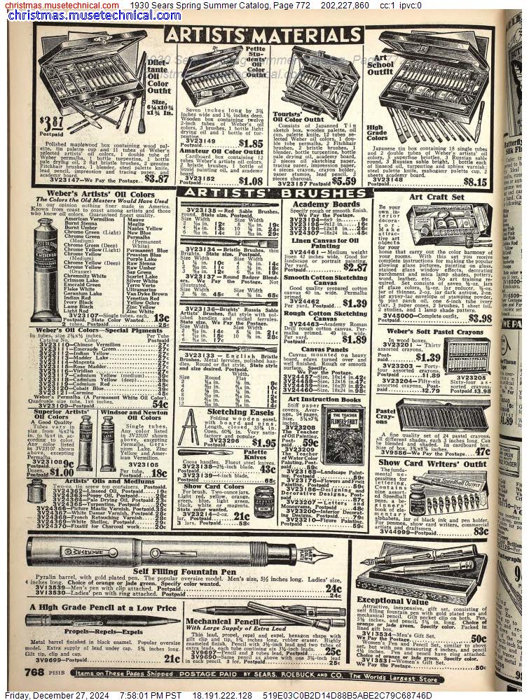 1930 Sears Spring Summer Catalog, Page 772