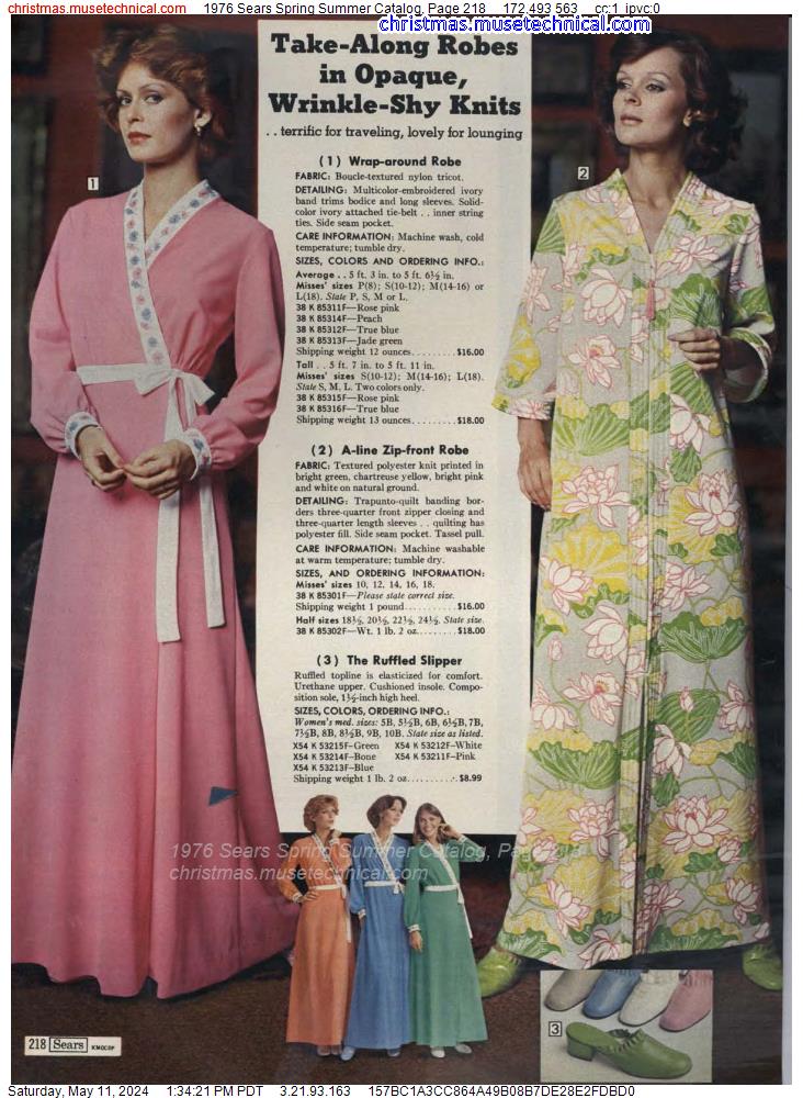 1976 Sears Spring Summer Catalog, Page 218