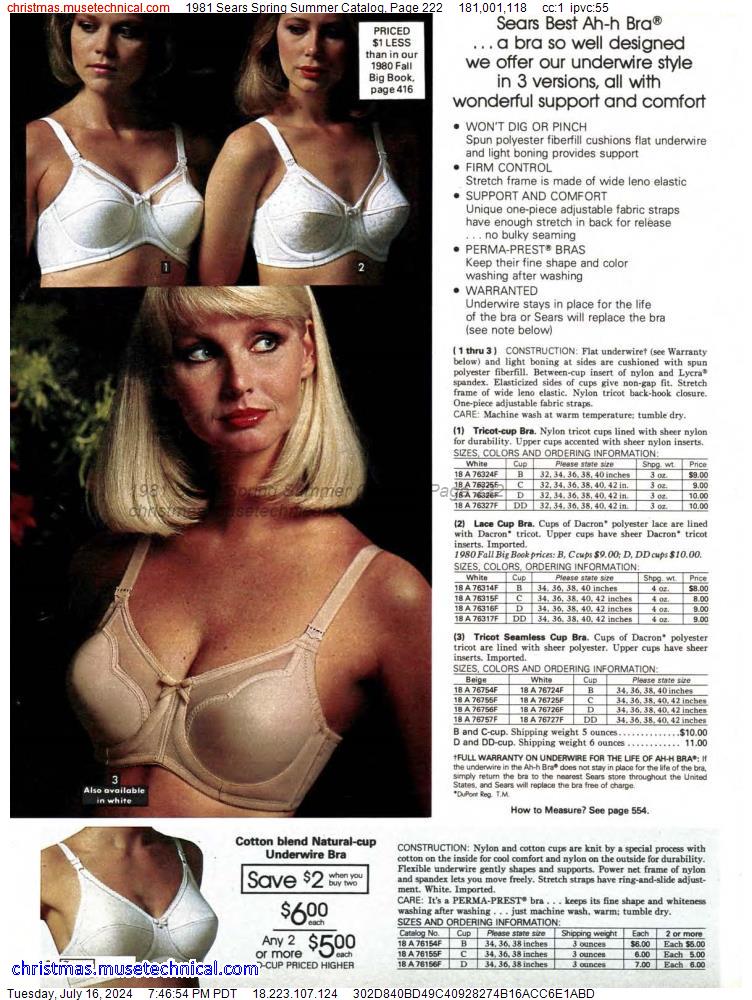 1981 Sears Spring Summer Catalog, Page 222
