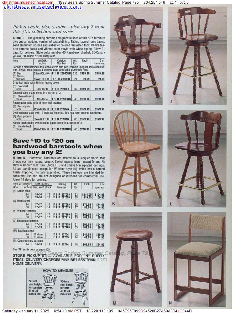 1993 Sears Spring Summer Catalog, Page 795