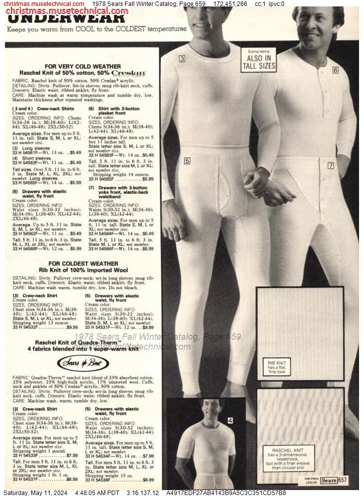1978 Sears Fall Winter Catalog, Page 659