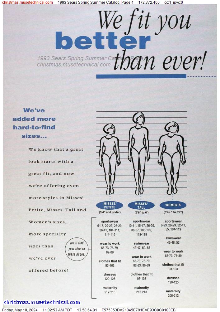 1993 Sears Spring Summer Catalog, Page 4