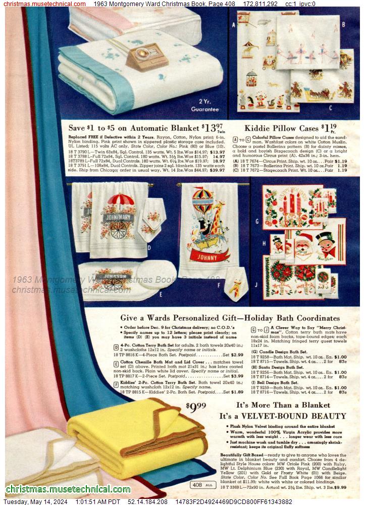 1963 Montgomery Ward Christmas Book, Page 408