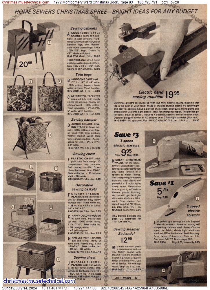 1972 Montgomery Ward Christmas Book, Page 83