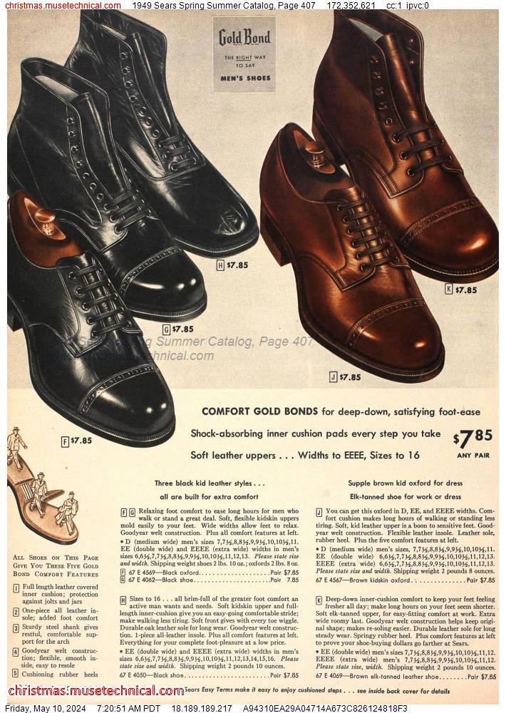 1949 Sears Spring Summer Catalog, Page 407