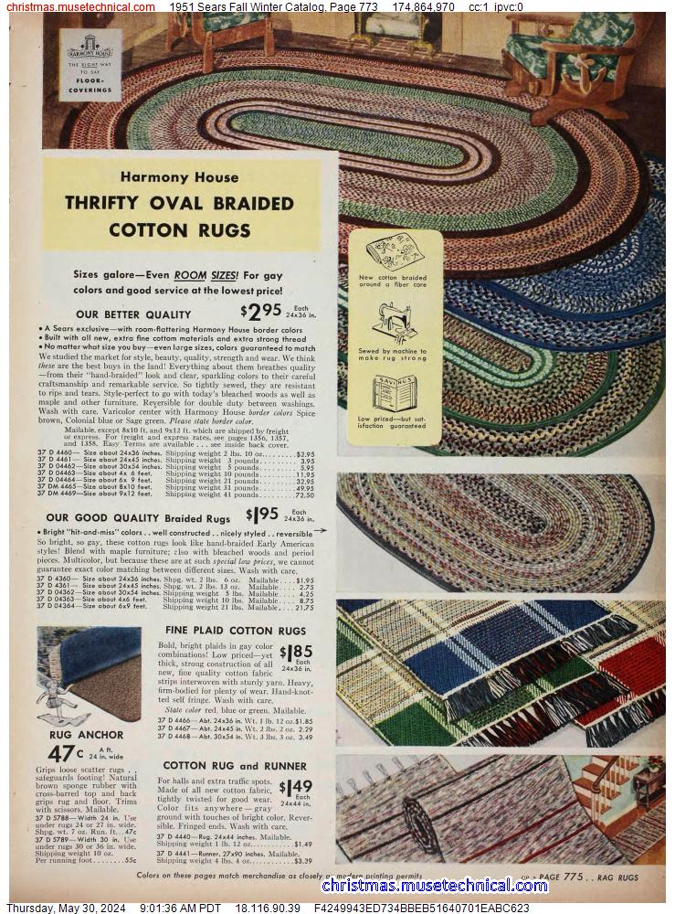 1951 Sears Fall Winter Catalog, Page 773