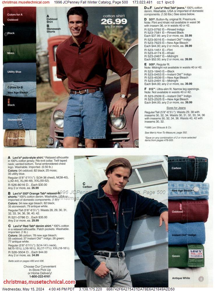 1996 JCPenney Fall Winter Catalog, Page 500