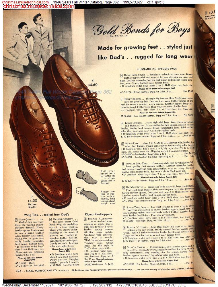 1946 Sears Fall Winter Catalog, Page 362