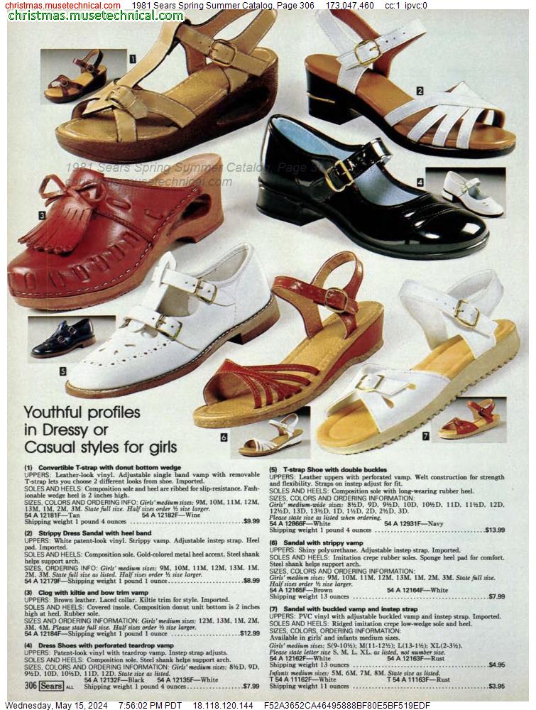 1981 Sears Spring Summer Catalog, Page 306