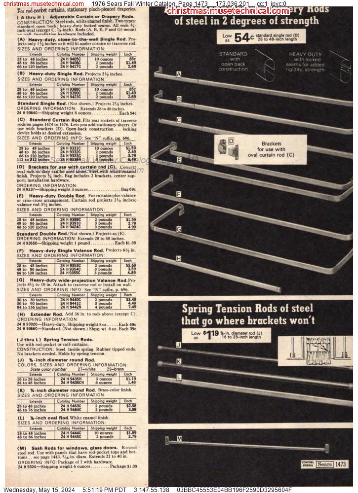 1976 Sears Fall Winter Catalog, Page 1473