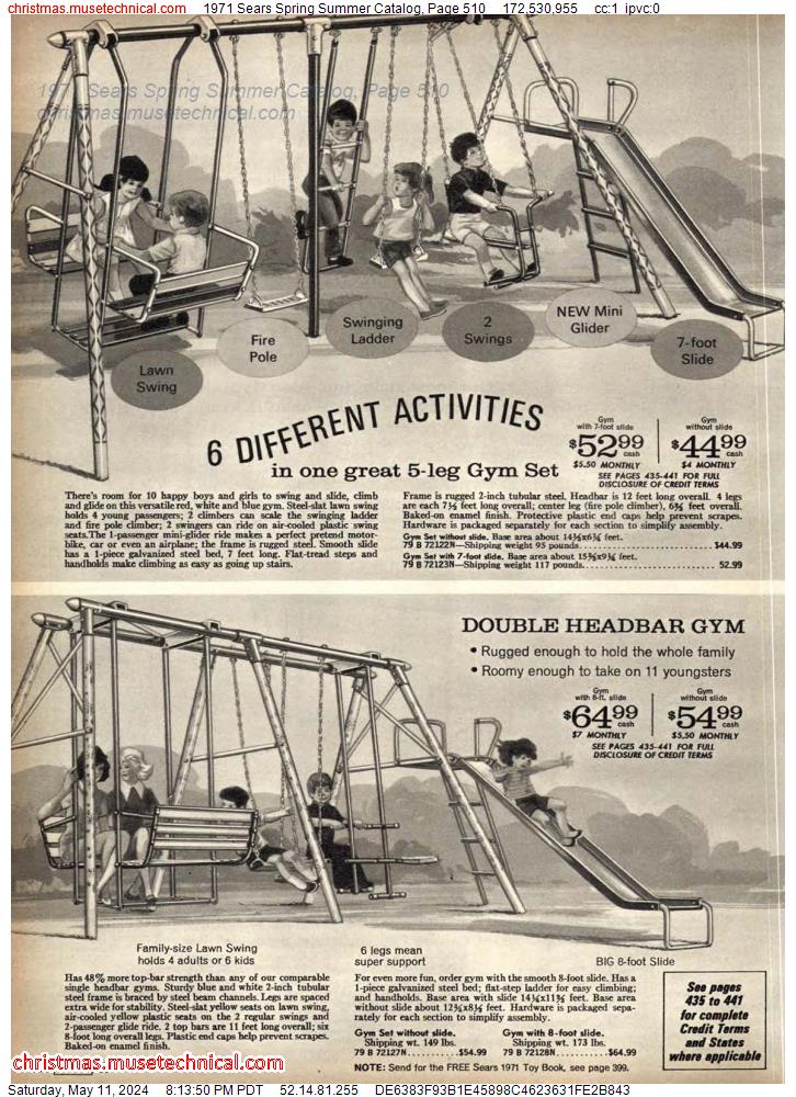 1971 Sears Spring Summer Catalog, Page 510