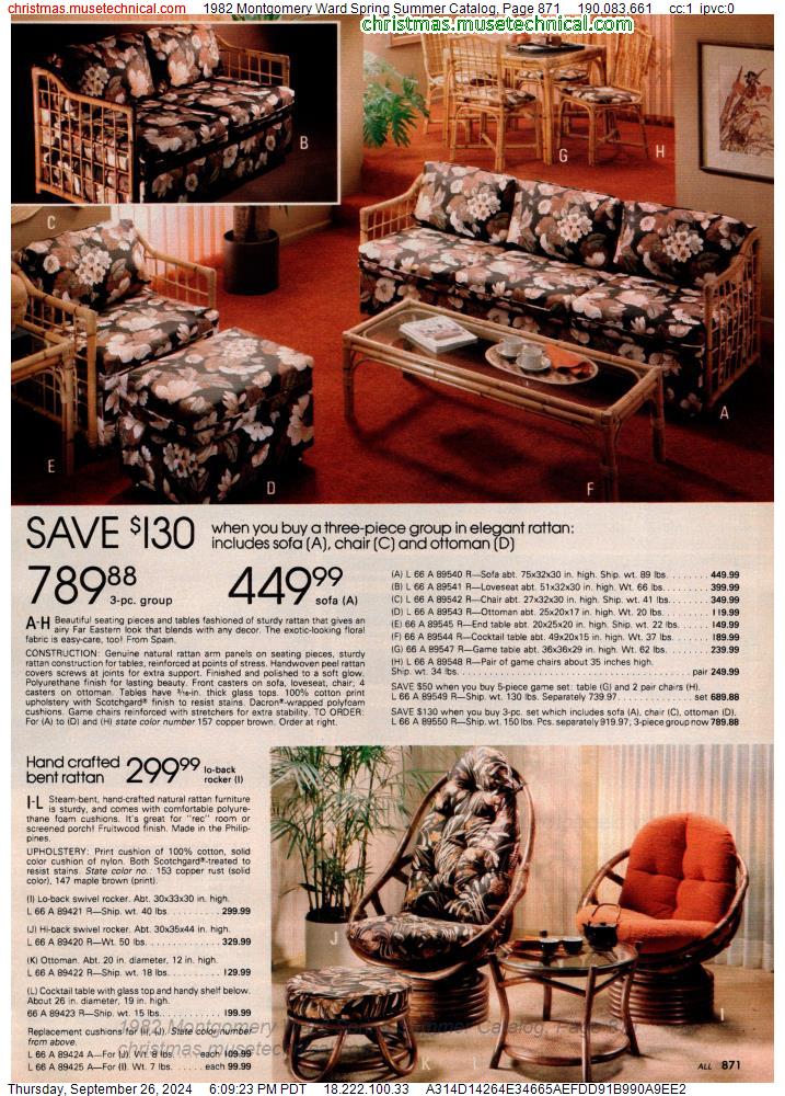 1982 Montgomery Ward Spring Summer Catalog, Page 871