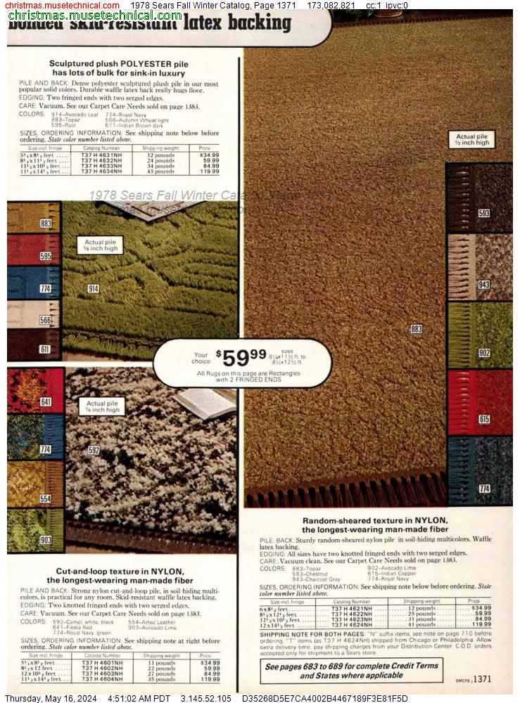 1978 Sears Fall Winter Catalog, Page 1371