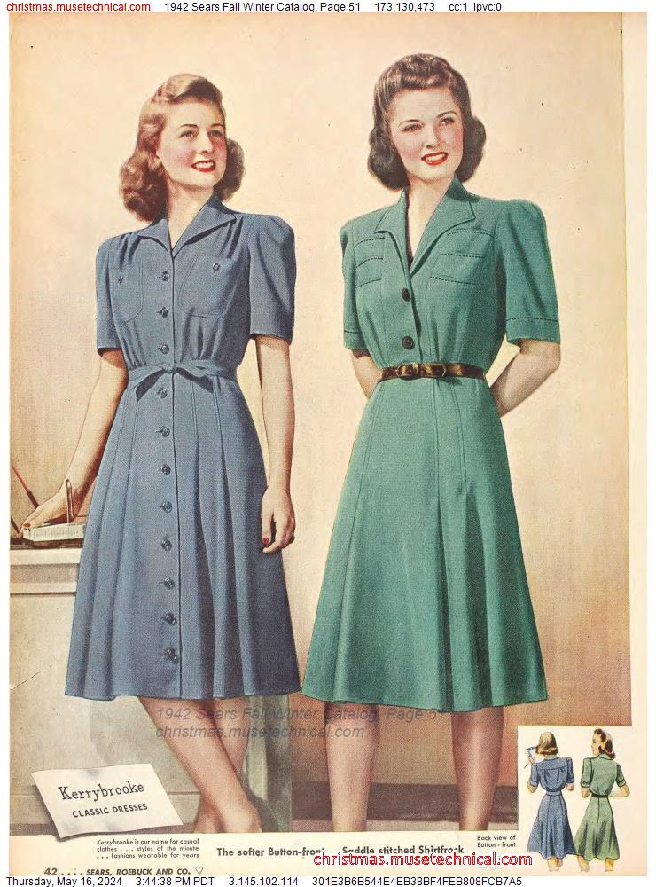 1942 Sears Fall Winter Catalog, Page 51