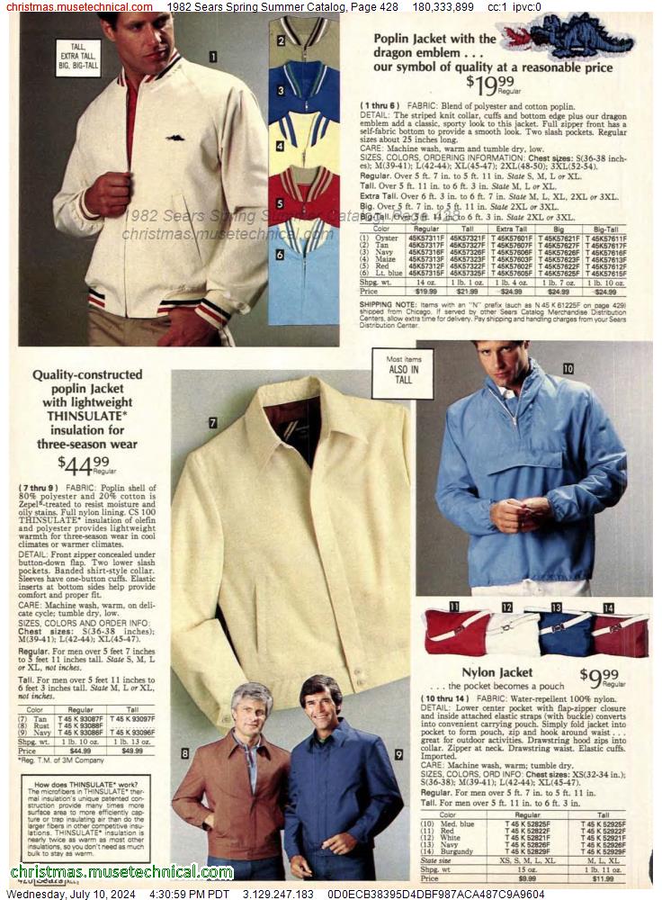1982 Sears Spring Summer Catalog, Page 428