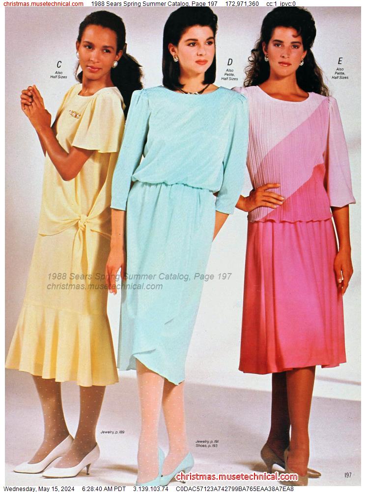 1988 Sears Spring Summer Catalog, Page 197