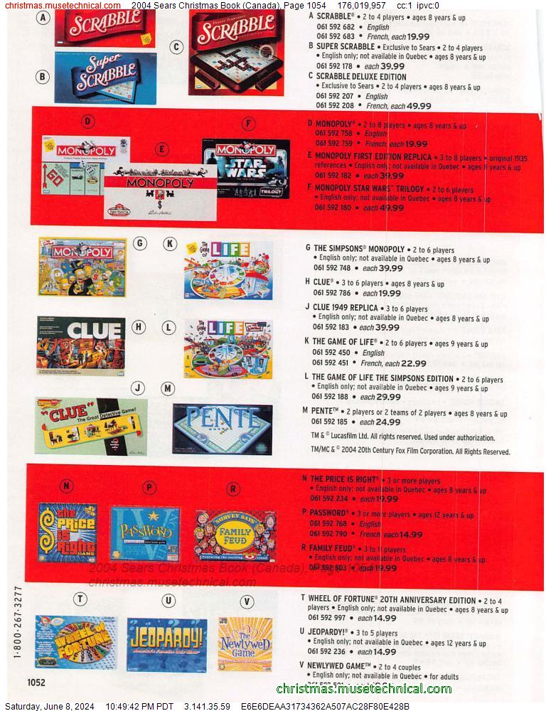 2004 Sears Christmas Book (Canada), Page 1054