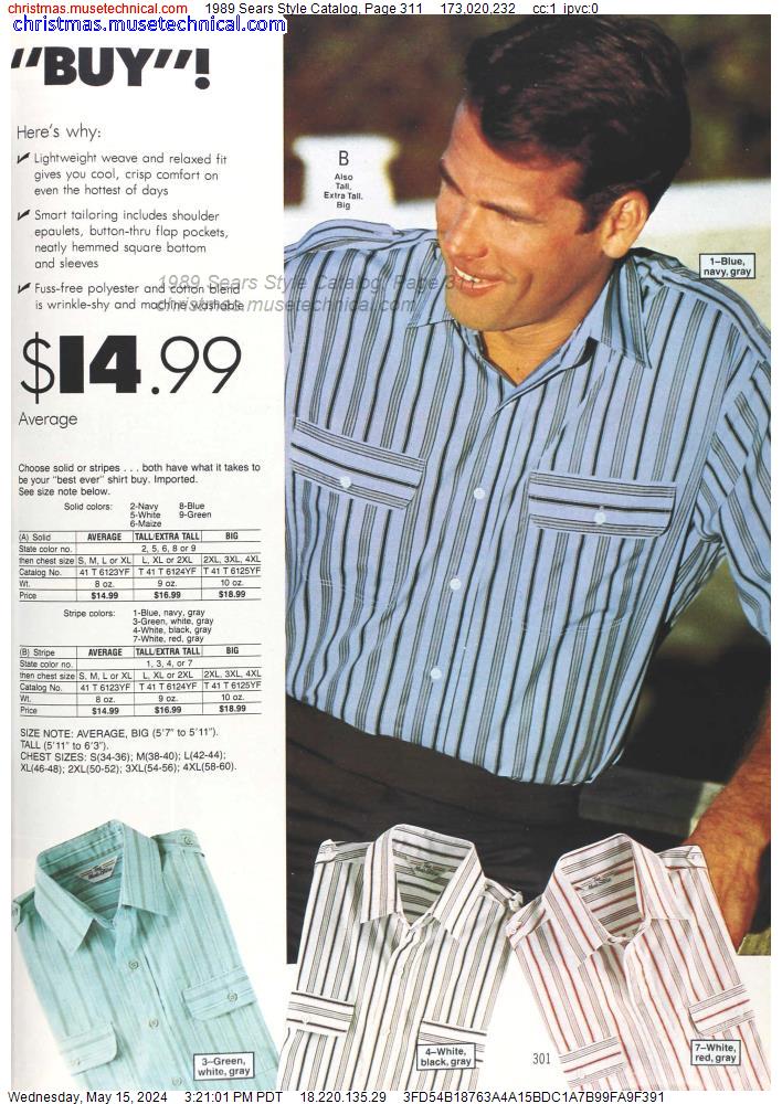 1989 Sears Style Catalog, Page 311