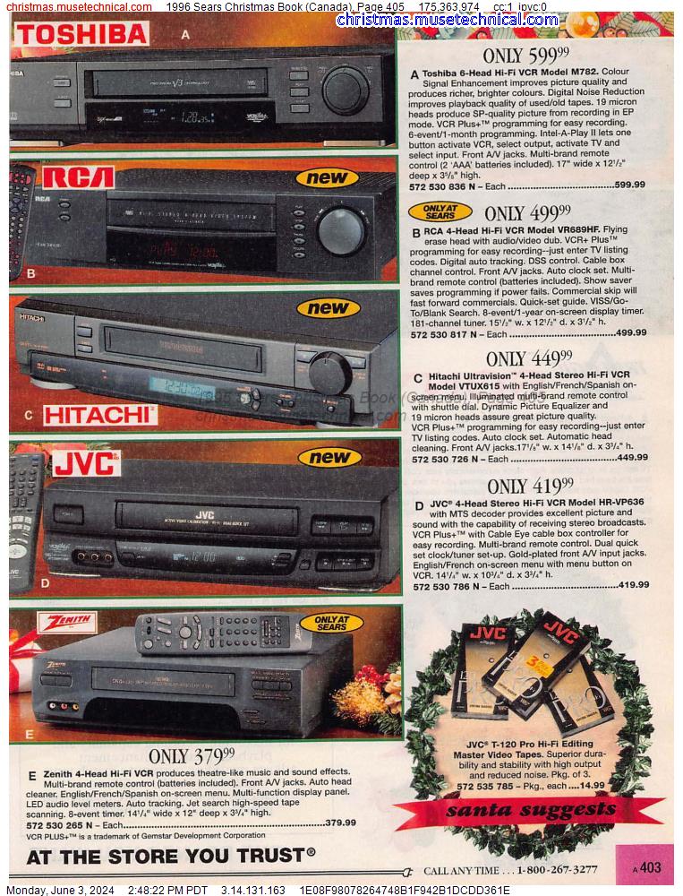 1996 Sears Christmas Book (Canada), Page 405