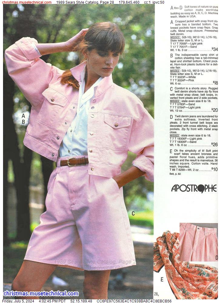 1989 Sears Style Catalog, Page 28