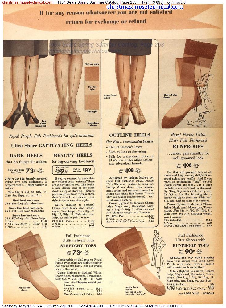 1954 Sears Spring Summer Catalog, Page 253