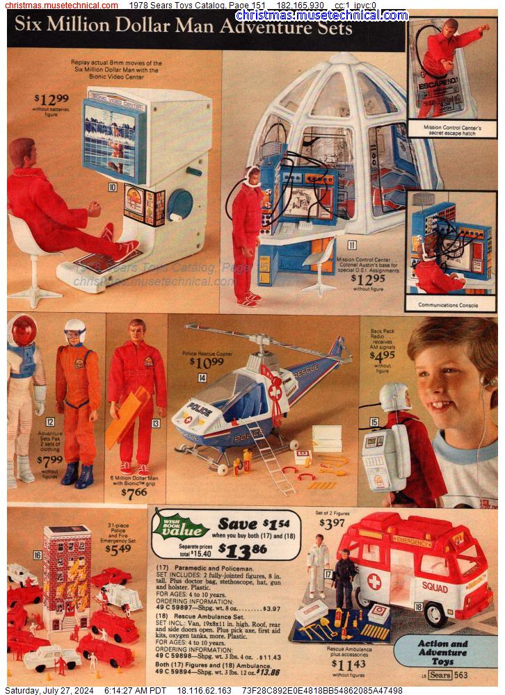 1978 Sears Toys Catalog, Page 151