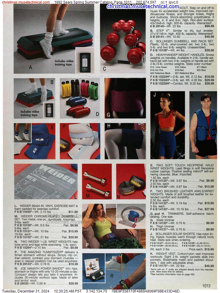 1992 Sears Spring Summer Catalog, Page 1011