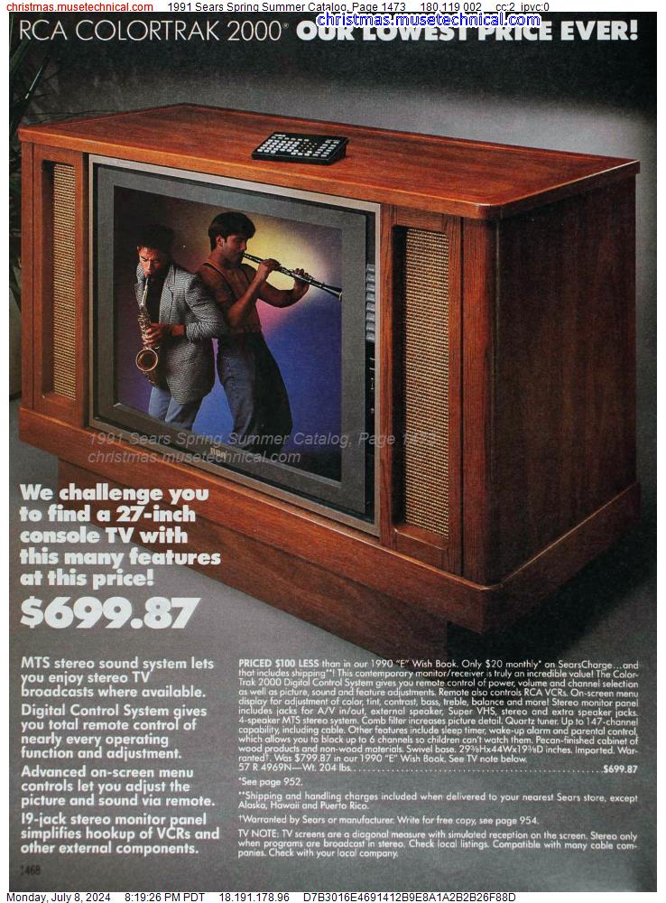 1991 Sears Spring Summer Catalog, Page 1473