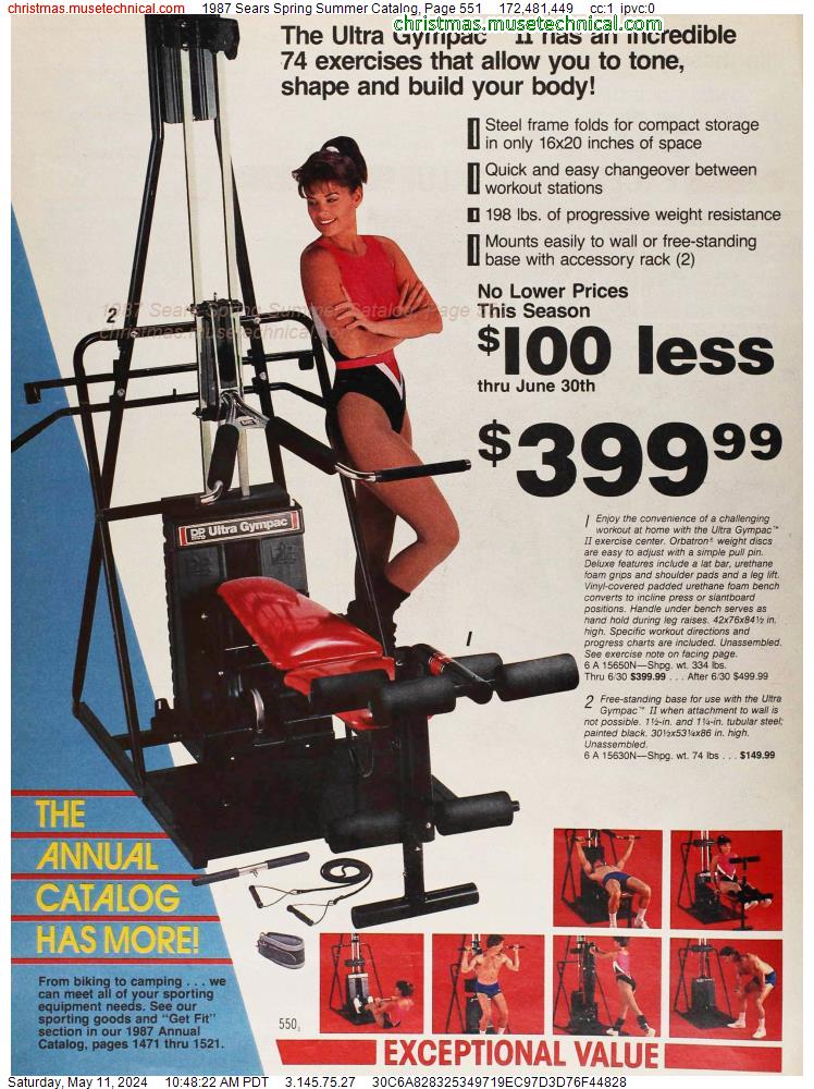 1987 Sears Spring Summer Catalog, Page 551