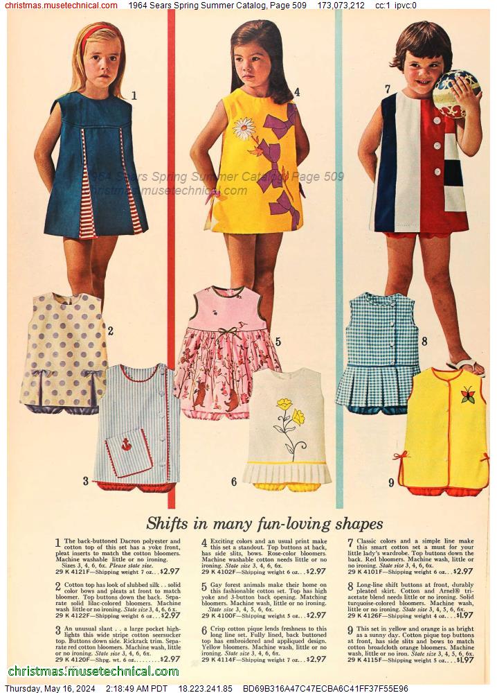 1964 Sears Spring Summer Catalog, Page 509