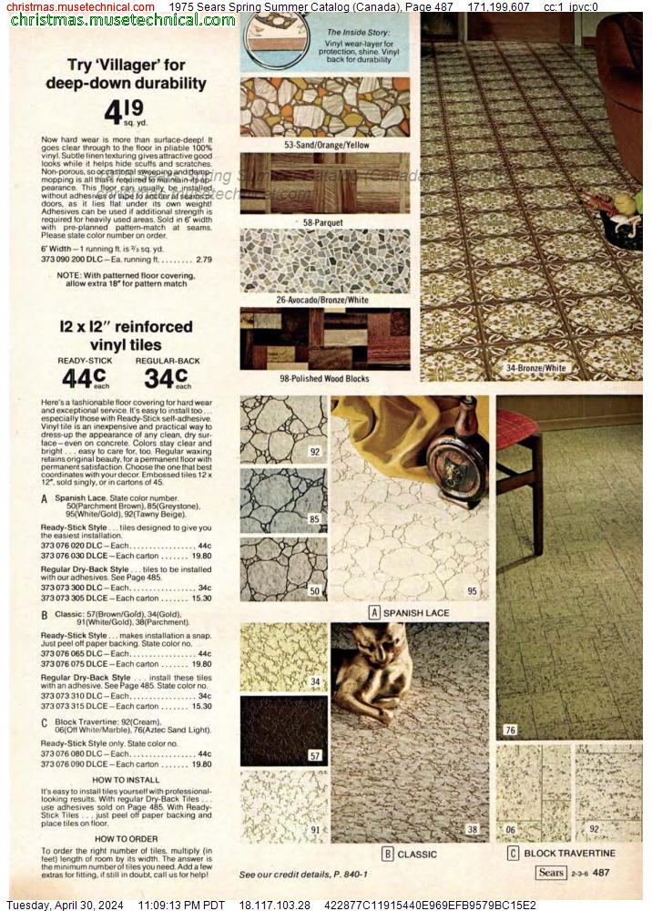 1975 Sears Spring Summer Catalog (Canada), Page 487