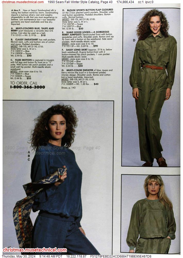 1990 Sears Fall Winter Style Catalog, Page 40