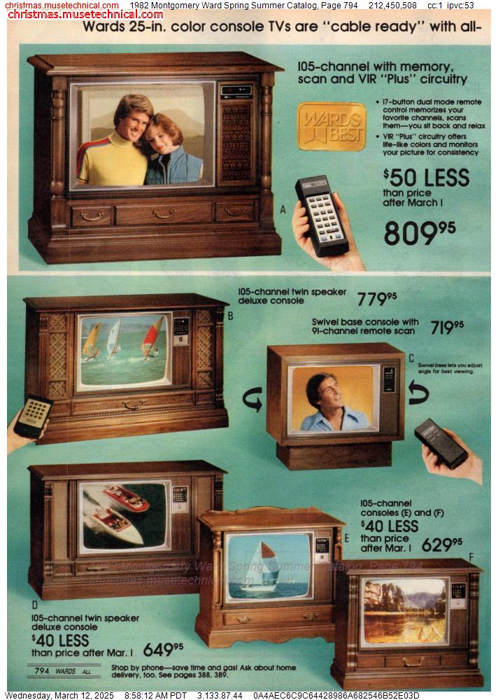 1982 Montgomery Ward Spring Summer Catalog, Page 794