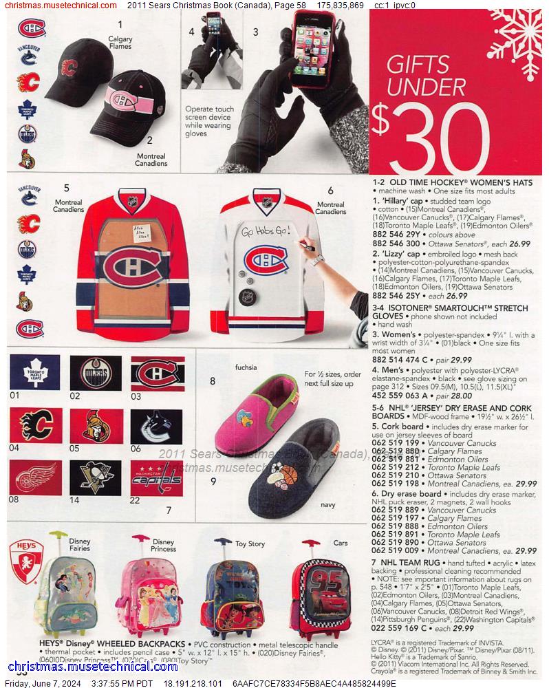 2011 Sears Christmas Book (Canada), Page 58