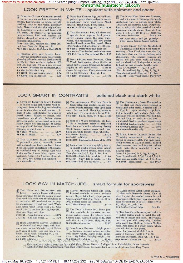 1957 Sears Spring Summer Catalog, Page 19