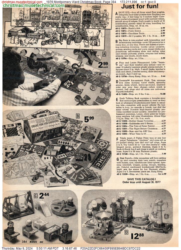 1976 Montgomery Ward Christmas Book, Page 384