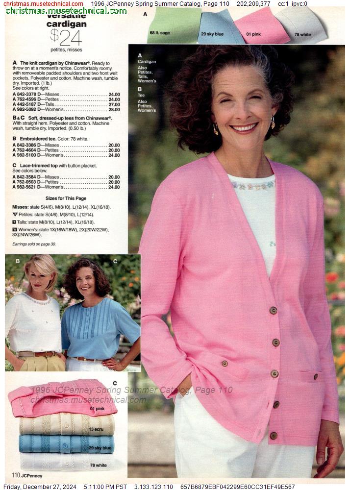 1996 JCPenney Spring Summer Catalog, Page 110