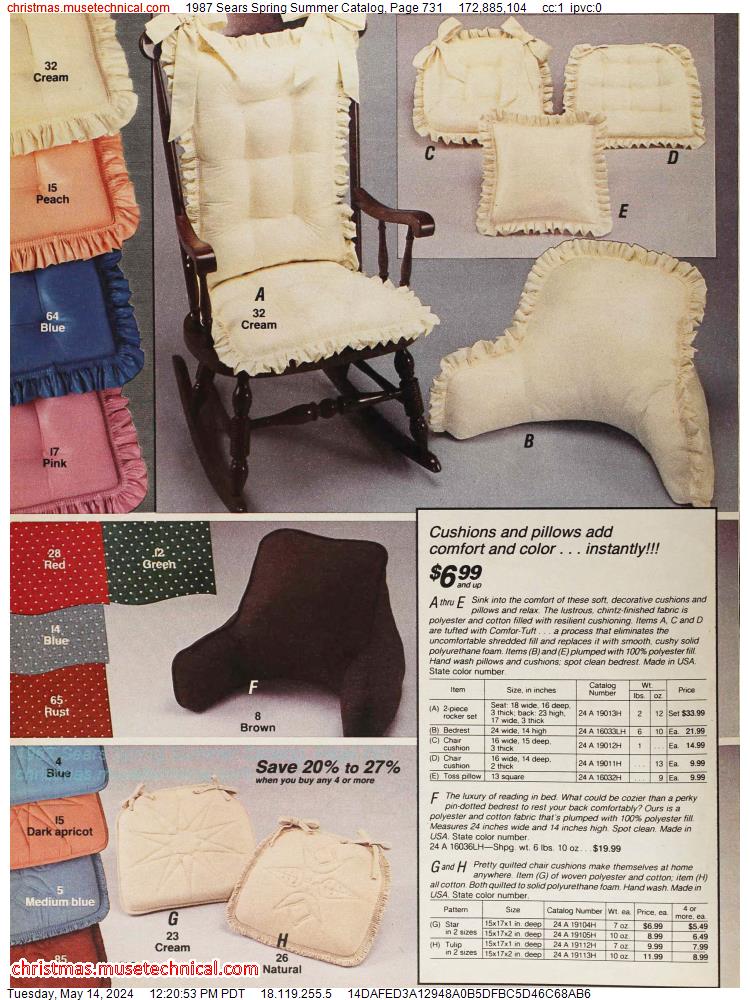 1987 Sears Spring Summer Catalog, Page 731