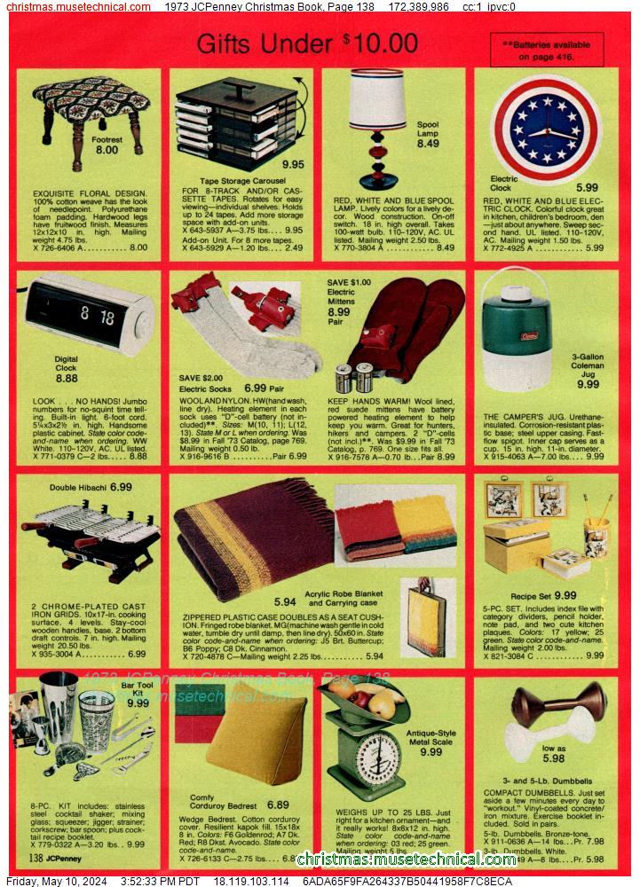 1973 JCPenney Christmas Book, Page 138